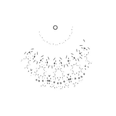 Yuvarlak kabile süsü, vektör illüstrasyon tasarımı