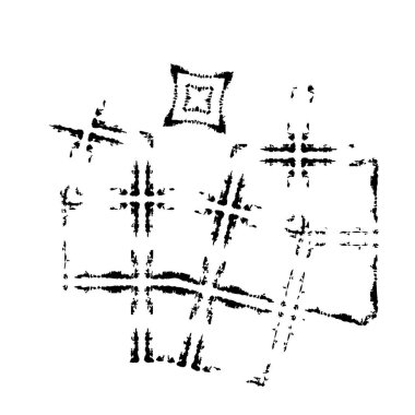 soyut grunge fırça darbesi siyah beyaz