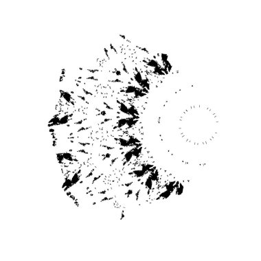 soyut grunge fırça darbesi siyah beyaz