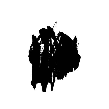 soyut grunge fırça darbesi siyah beyaz