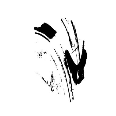 soyut grunge fırça darbesi siyah beyaz