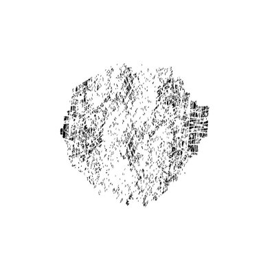 beyaz arkaplanda grunge siyah mürekkep darbesi