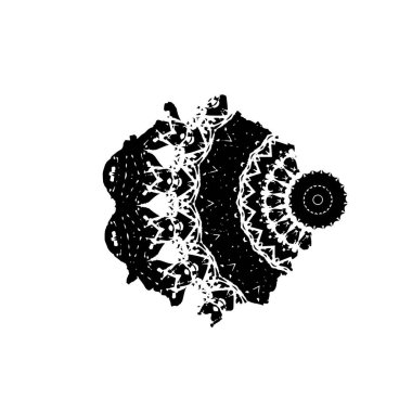 soyut grunge fırça darbesi siyah beyaz