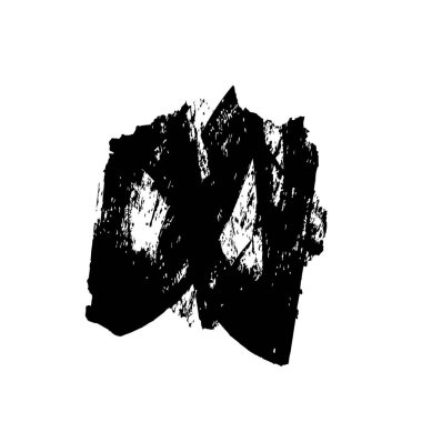 Siyah mürekkep lekesi beyaz arkaplanda izole edildi