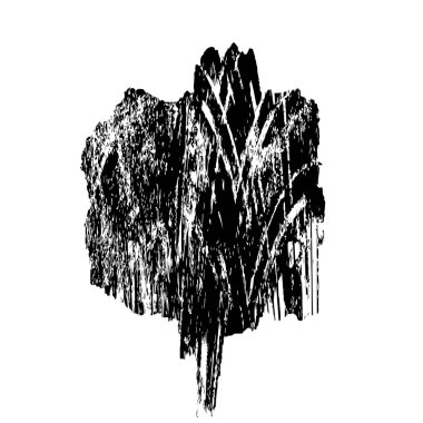 soyut grunge fırça darbesi çizimi