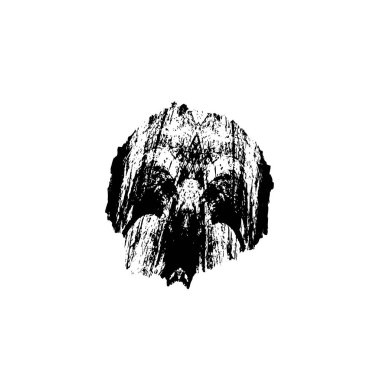 soyut grunge fırça darbesi çizimi