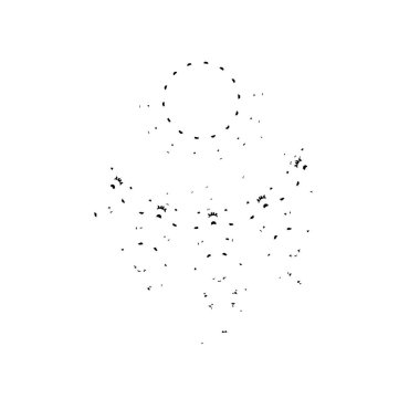 soyut grunge fırça darbesi çizimi