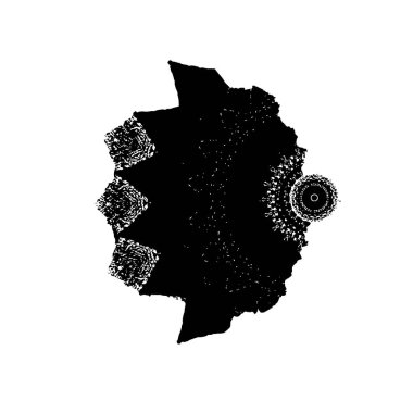 soyut grunge fırça darbesi çizimi