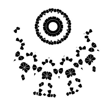 soyut grunge fırça darbesi çizimi