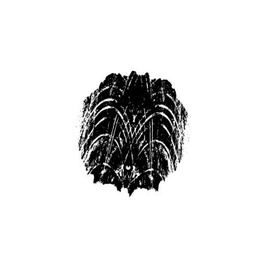 soyut grunge fırça darbesi çizimi