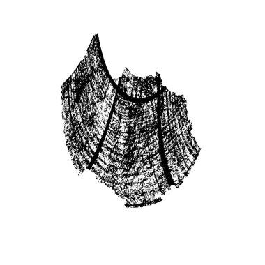 beyaz arkaplanda siyah mürekkep lekesi