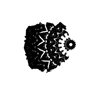 soyut grunge fırça darbesi çizimi