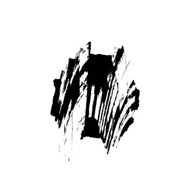soyut grunge fırça darbesi çizimi