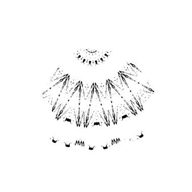 soyut grunge fırça darbesi çizimi