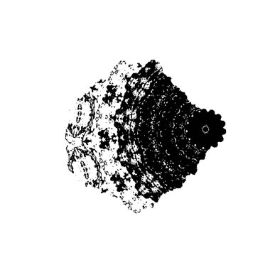 soyut grunge fırça darbesi çizimi