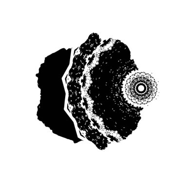 soyut grunge fırça darbesi çizimi