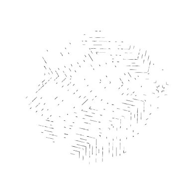 Rastgele çizgiler geometrik soyut desen. dairesel konsantrasyon, çizgiler ve şeritler, stok vektör illüstrasyonu, klip- kırpma grafikleri.