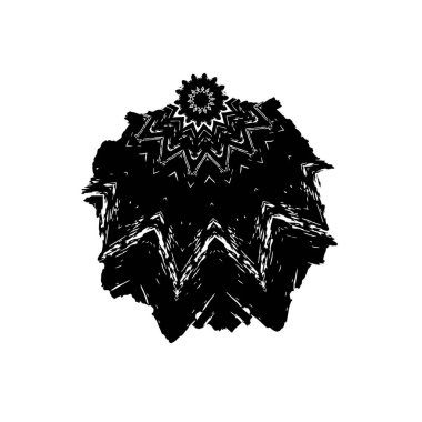 Vektör çizimi. Siyah beyaz arka plan. Kartpostal, davetiye, tebrik kartı tasarımı.