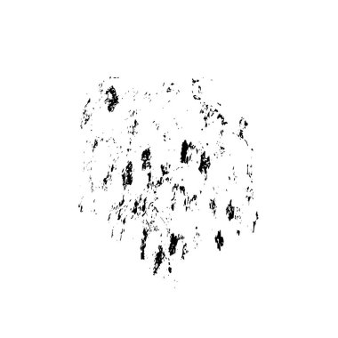 Beyaz arkaplanda soyut siyah renk fırça darbesi