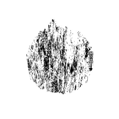 Beyaz arkaplanda soyut siyah renk fırça darbesi