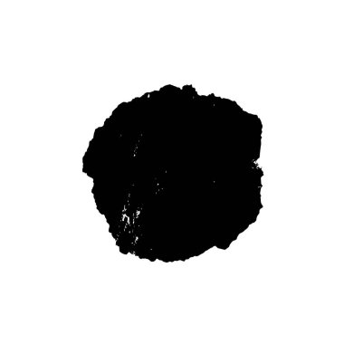 Beyaz arkaplanda soyut siyah renk fırça darbesi