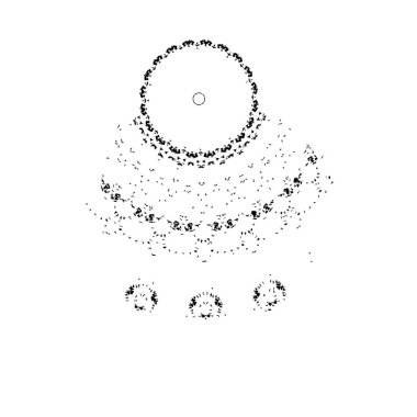 Beyaz arkaplanda soyut siyah renk fırça darbesi