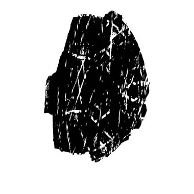 Beyaz arkaplanda siyah grunge mürekkep fırçası darbeleri. 