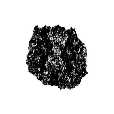 soyut siyah fırça darbesi beyaz arkaplanda izole edildi