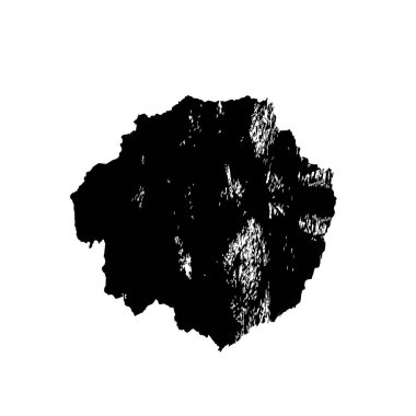 soyut siyah fırça darbesi beyaz arkaplanda izole edildi