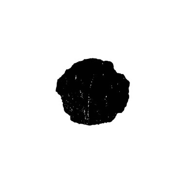 soyut siyah fırça darbesi beyaz arkaplanda izole edildi