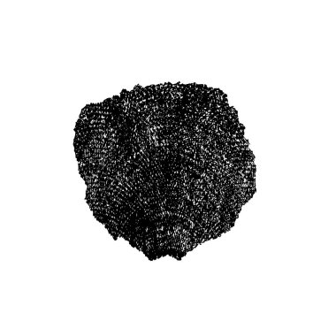 soyut siyah fırça darbesi beyaz arkaplanda izole edildi