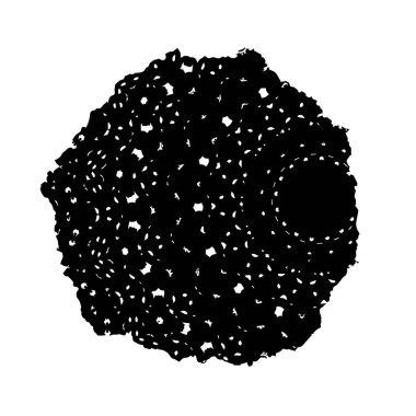 soyut siyah fırça darbesi beyaz arkaplanda izole edildi