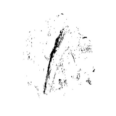 soyut siyah fırça darbesi beyaz arkaplanda izole edildi