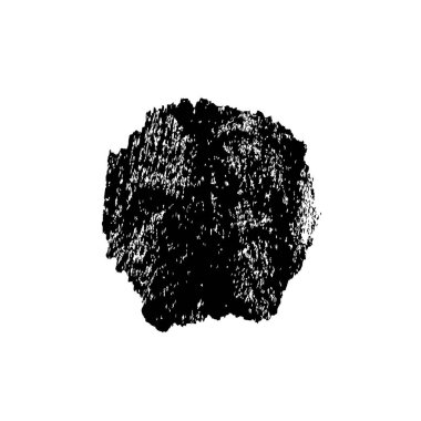 soyut siyah fırça darbesi beyaz arkaplanda izole edildi