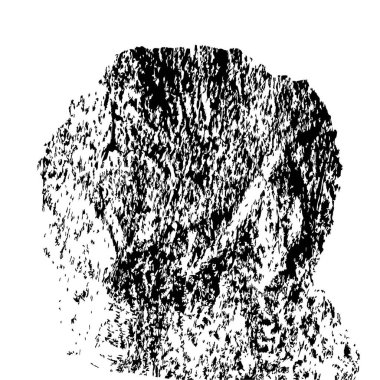 soyut siyah fırça darbesi beyaz arkaplanda izole edildi