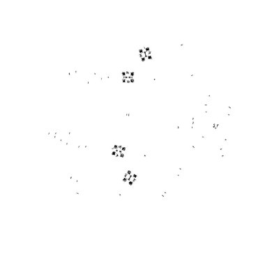 soyut siyah fırça darbesi beyaz arkaplanda izole edildi