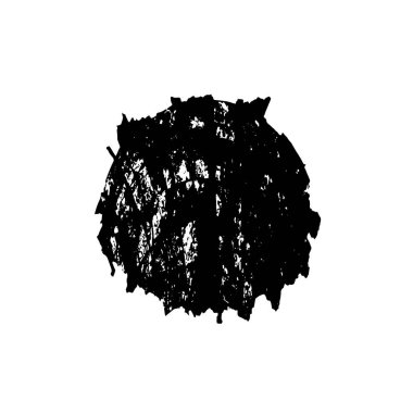 soyut siyah fırça darbesi beyaz arkaplanda izole edildi