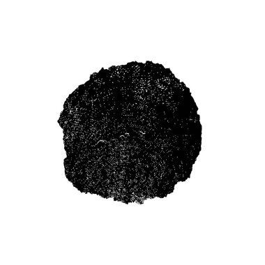 soyut siyah fırça darbesi beyaz arkaplanda izole edildi