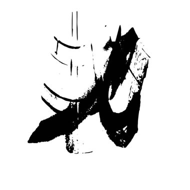 vektör siyah el lekesi vuruşu.