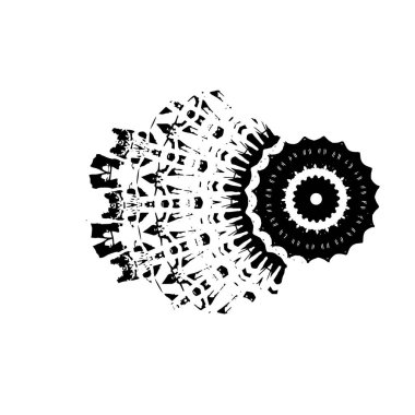 vektör siyah el lekesi vuruşu.