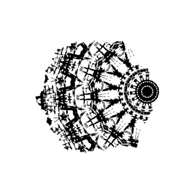 vektör siyah el lekesi vuruşu.