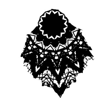 vektör siyah el lekesi vuruşu.