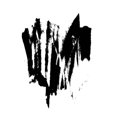 vektör siyah el lekesi vuruşu.