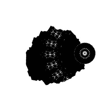 vektör siyah el lekesi vuruşu.