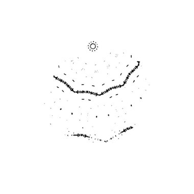 vektör siyah el lekesi vuruşu.