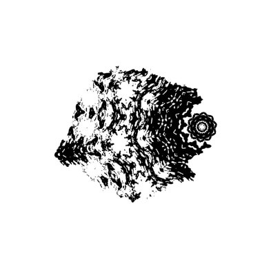 vektör siyah el lekesi vuruşu.