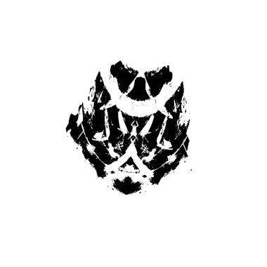 vektör siyah el lekesi vuruşu.