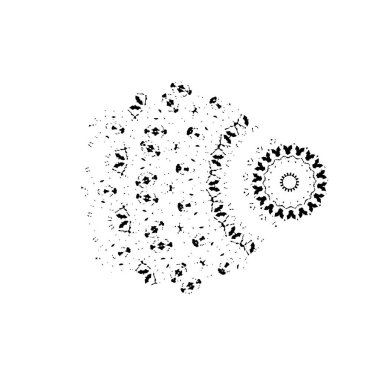 vektör siyah el lekesi vuruşu.