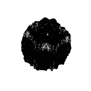 grunge siyah ve beyaz fırça darbesinin vektör çizimi