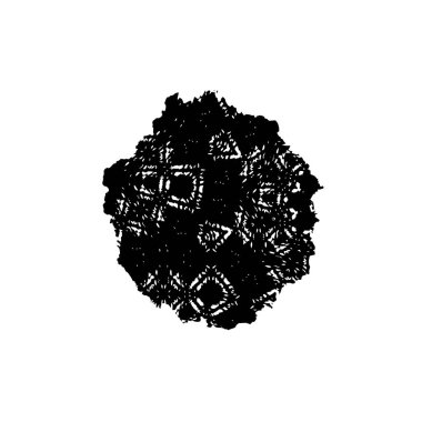 grunge vektör siyah çember ile siyah arkaplan